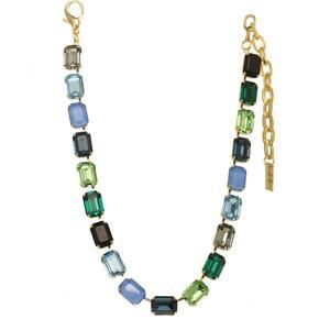 NEW TOVA women's jabari necklace in blue/emerald